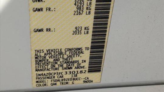 2015 Nissan LEAF 1N4AZ0CP3FC330182