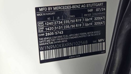 2024 Mercedes EQB W1N9M0KBXRN102568