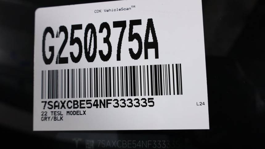 2022 Tesla Model X 7SAXCBE54NF333335