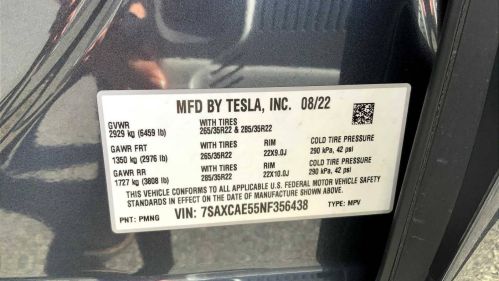 2022 Tesla Model X 7SAXCAE55NF356438