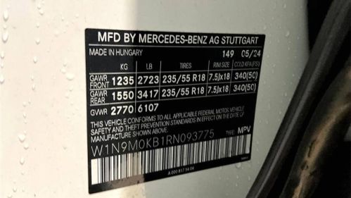 2024 Mercedes EQB W1N9M0KB1RN093775