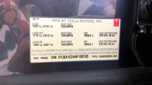 2017 Tesla Model S 5YJSA1E24HF190193