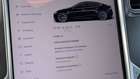 2017 Tesla Model S 5YJSA1E15HF225895