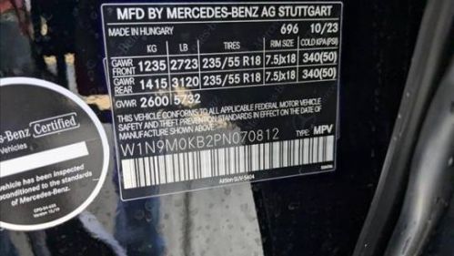 2023 Mercedes EQB W1N9M0KB2PN070812