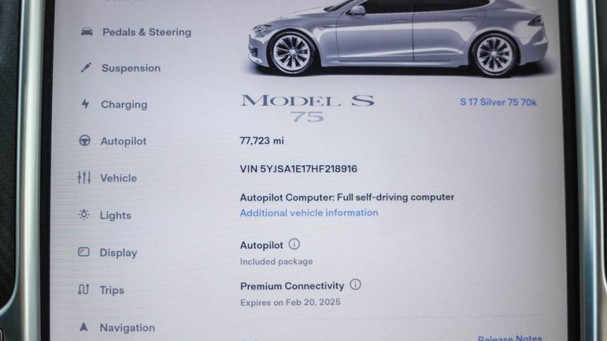 2017 Tesla Model S 5YJSA1E17HF218916