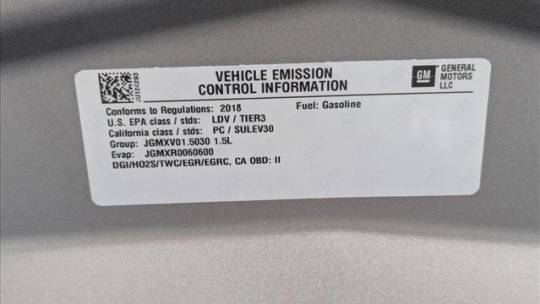 2018 Chevrolet VOLT 1G1RD6S59JU124293