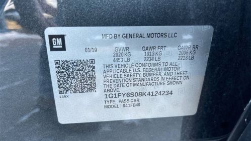 2019 Chevrolet Bolt 1G1FY6S08K4124234