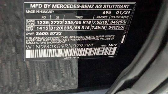 2024 Mercedes EQB W1N9M0KB9RN079784