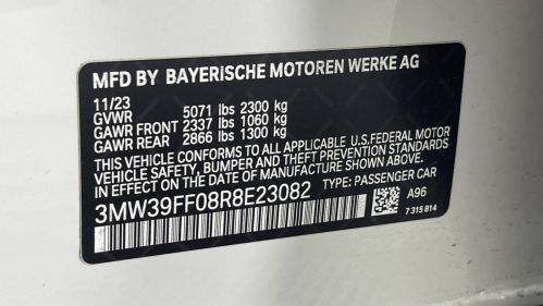 2024 BMW 3 Series 3MW39FF08R8E23082