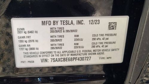 2023 Tesla Model X 7SAXCBE68PF430727