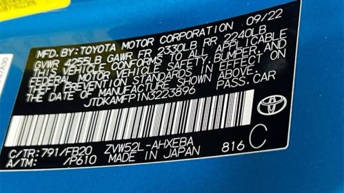 2022 Toyota Prius Prime JTDKAMFP1N3223896