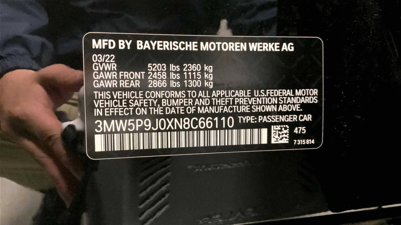 2022 BMW 3 Series 3MW5P9J0XN8C66110