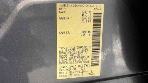 2020 Nissan LEAF 1N4BZ1CPXLC304765