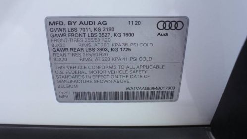 2021 Audi e-tron WA1VAAGE9MB017989