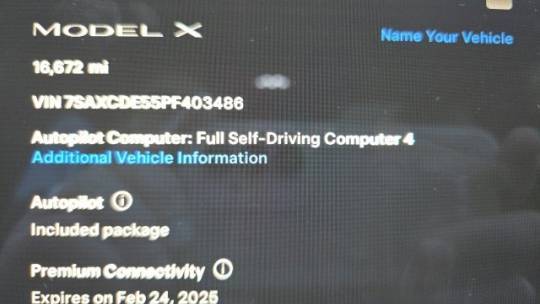 2023 Tesla Model X 7SAXCDE55PF403486