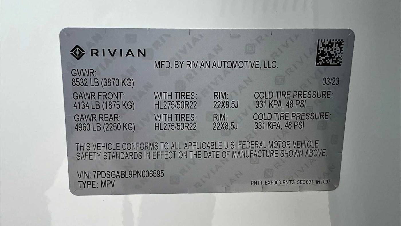 2023 Rivian R1S 7PDSGABL9PN006595