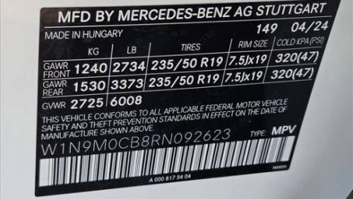 2024 Mercedes EQB W1N9M0CB8RN092623