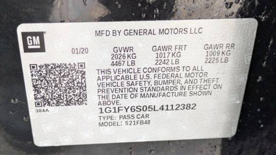 2020 Chevrolet Bolt 1G1FY6S05L4112382