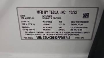 2023 Tesla Model X 7SAXCDE50PF366718