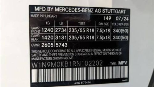 2024 Mercedes EQB W1N9M0KB1RN102202