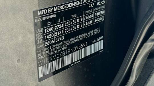 2024 Mercedes EQB W1N9M0KB1RN095591