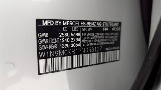 2023 Mercedes EQB W1N9M0KB1PN053127