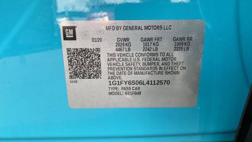 2020 Chevrolet Bolt 1G1FY6S06L4112570