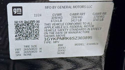 2025 Cadillac Lyriq 1GYKPNRK6SZ303895