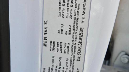 2018 Tesla Model 3 5YJ3E1EA1JF126585
