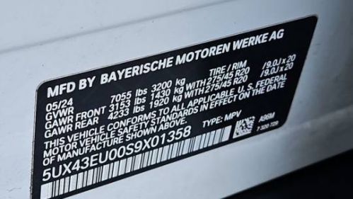 2025 BMW X5 5UX43EU00S9X01358