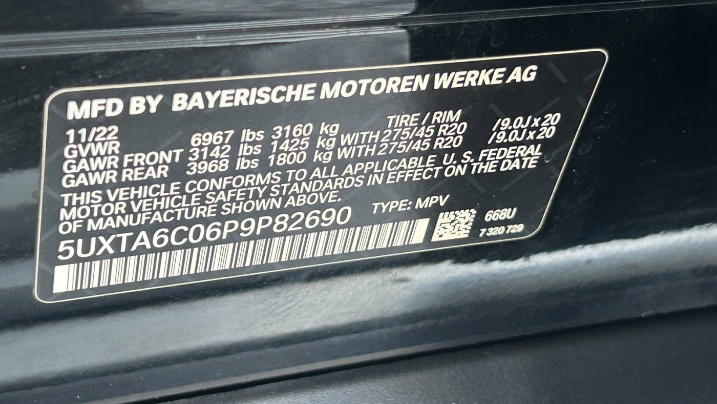 2023 BMW X5 5UXTA6C06P9P82690