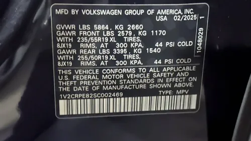 2025 Volkswagen ID.4 1V2CRPE82SC002469