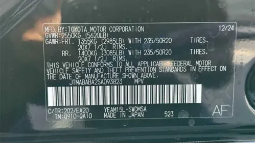 2025 Subaru Solterra JTMABABA2SA093823