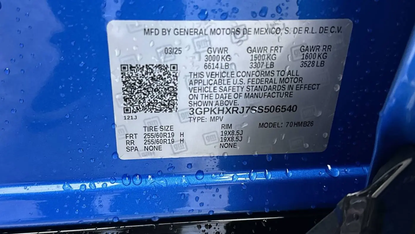 2025 Honda Prologue 3GPKHXRJ7SS506540