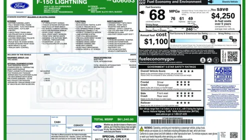 2024 Ford F-150 Lightning 1FTVW1BKXRWG06053