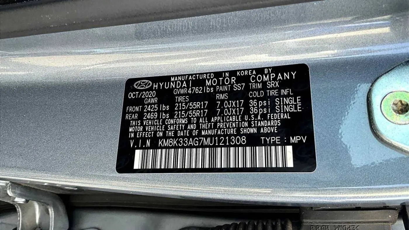 2021 Hyundai Kona Electric KM8K33AG7MU121308