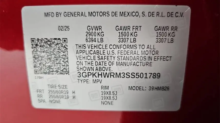 2025 Honda Prologue 3GPKHWRM3SS501789